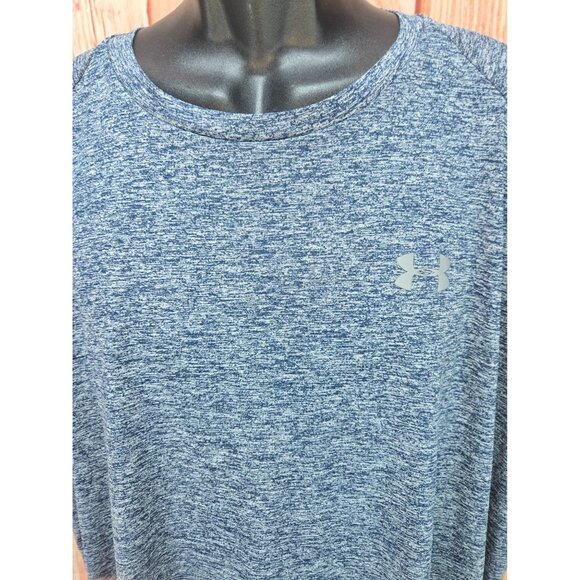 Under Armour Mens Loose Fit Tech Tee 3XL Blue Heather - Picture 3 of 8
